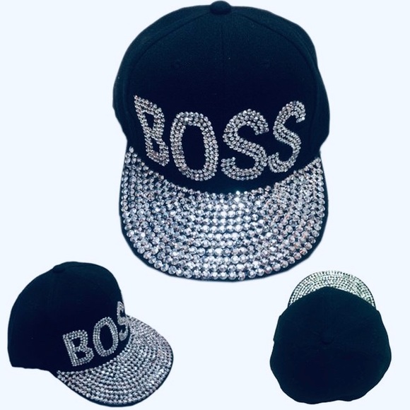 Accessories - Boss rhinestone cap!